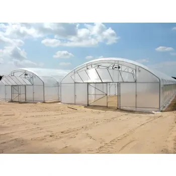 Промислові теплиці під плівку шириною 9,6 м